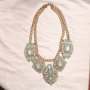Borealis Rhinestones Statement Necklace